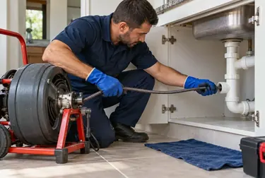 Profissional inspecionando tubulações em Poá.